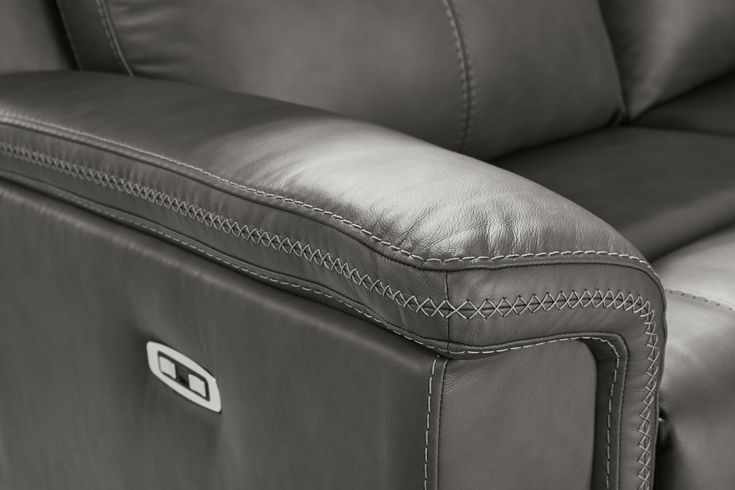 Bleckley Power Reclining Loveseat with Console - Red Gate Home Furnishings (Ball Ground, GA)