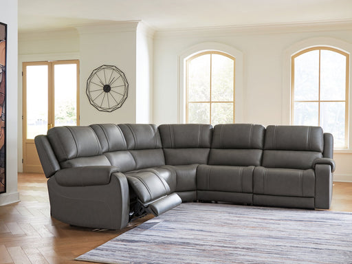 5Z - Pittson Power Reclining Sectional - Red Gate Home Furnishings (Ball Ground, GA)
