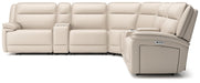 Double Deal Reclining Sectional with 2 Consoles - Red Gate Home Furnishings (Ball Ground, GA)