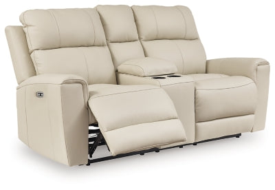 Dahlmoore Power Reclining Loveseat with Console - Red Gate Home Furnishings (Ball Ground, GA)