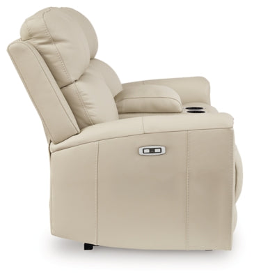 Dahlmoore Power Reclining Loveseat with Console - Red Gate Home Furnishings (Ball Ground, GA)