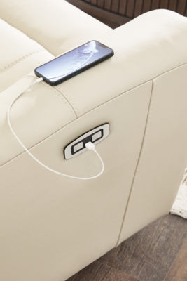 Dahlmoore Power Reclining Loveseat with Console - Red Gate Home Furnishings (Ball Ground, GA)