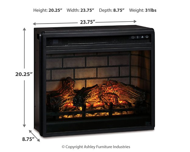 Entertainment Accessories Electric Infrared Fireplace Insert - Red Gate Home Furnishings (Ball Ground, GA)