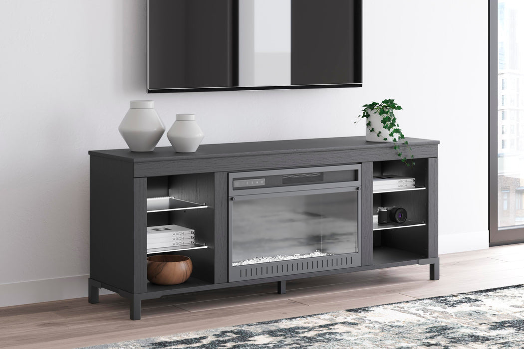 Cayberry 60" TV Stand with Electric Fireplace - Red Gate Home Furnishings (Ball Ground, GA)