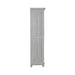 River Place Armoire in Riverstone White and Tobacco image