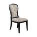 Americana Farmhouse Uph Tufted Back Side Chair - Black image