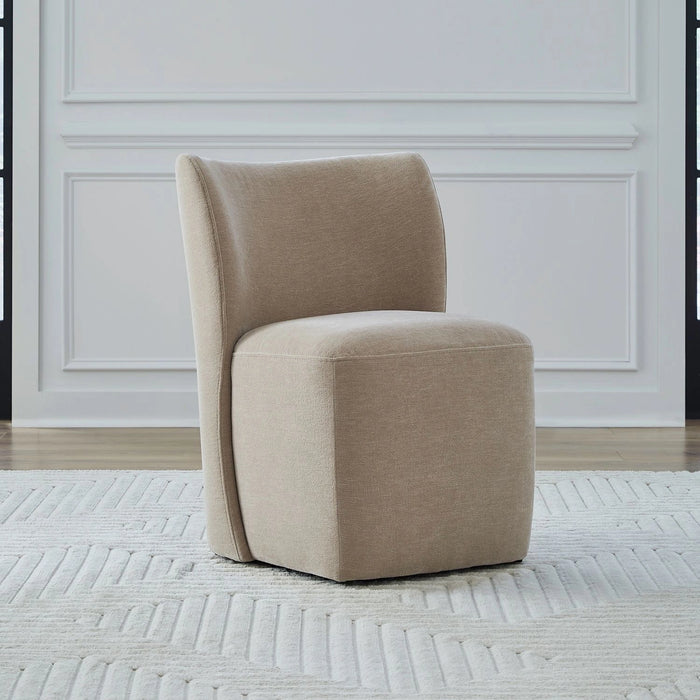 Accent Dining Accent Dining Chair w/ Casters - Wicker image