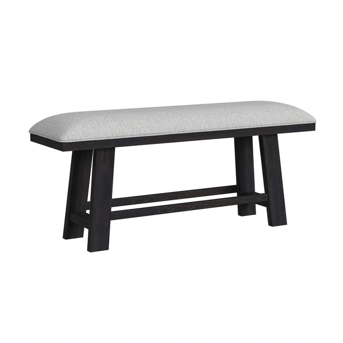 Transcend Counter Height Dining Set in Charcoal-Table and Four Chairs