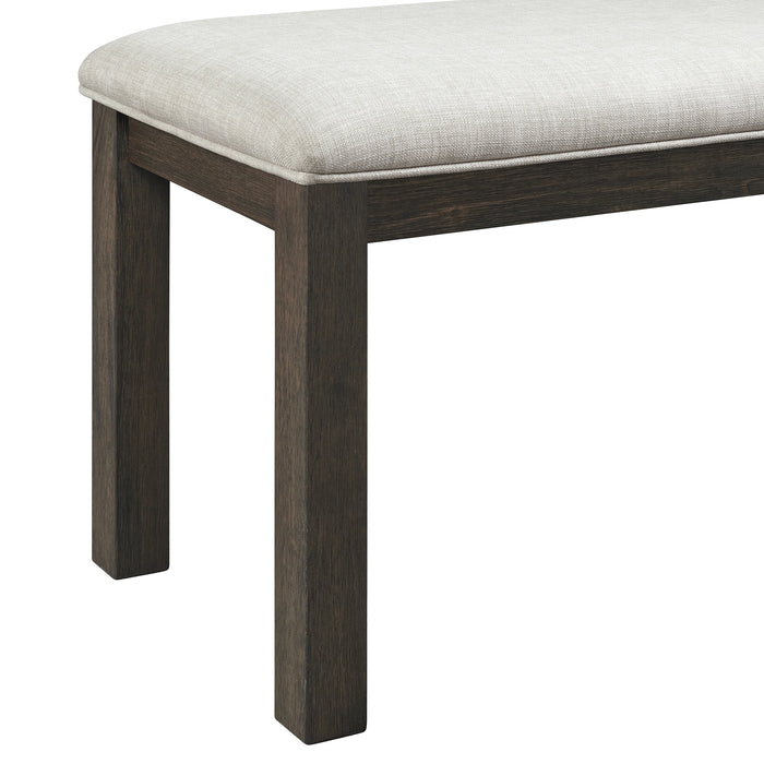 Grady 6PC Dining Set (72" Table + 4 Chairs + Bench) in Brown