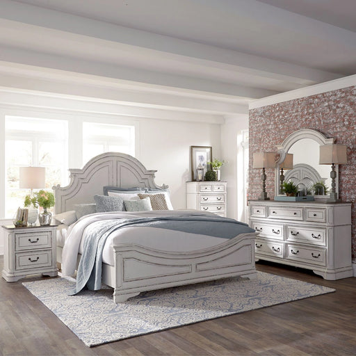 Magnolia Manor King Panel Bed, Dresser & Mirror, Chest, Night Stand image