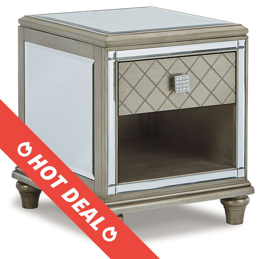 Chevanna - Platinum - Rectangular End Table