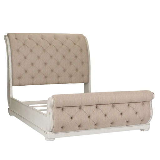 Abbey Park Uph Sleigh Bed, Dresser & Mirror, Chest image