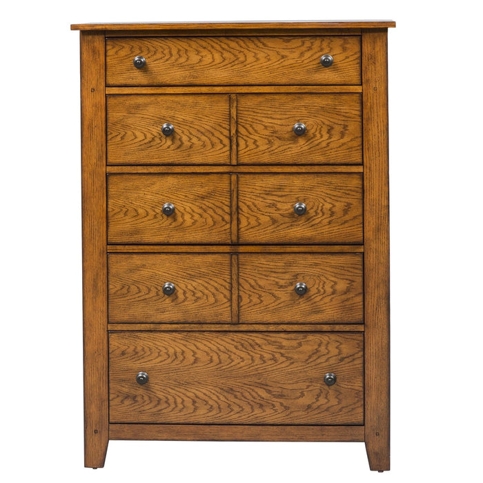 Grandpas Cabin Sleigh Bed, Dresser & Mirror, Chest image