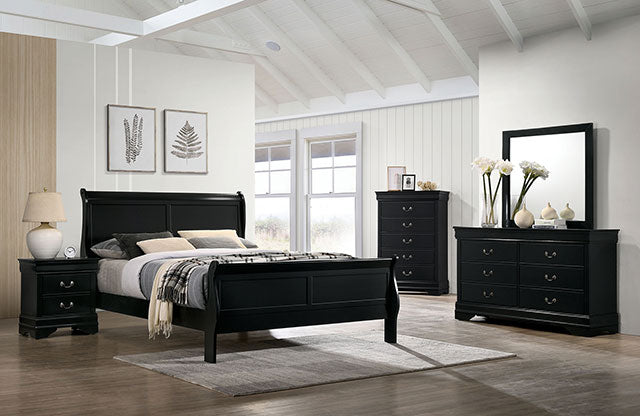 Louis Philippe Queen Bedroom Set - Red Gate Home Furnishings (Ball Ground, GA)