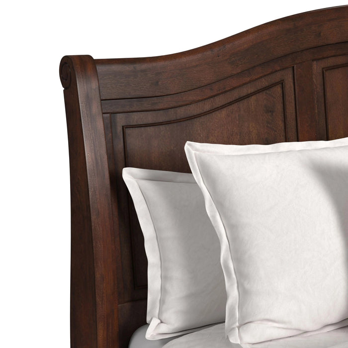 Cameron Cherry Panel Bed