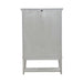 River Place Bar Cabinet in Riverstone White & Tobacco EST SHIP TIME APPX 4 WEEKS image