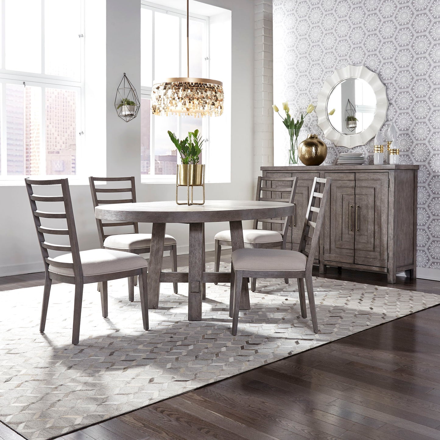 Modern Farmhouse - Round Table Set