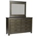 Thornwood Hills Two Sided Storage Bed, Dresser & Mirror image