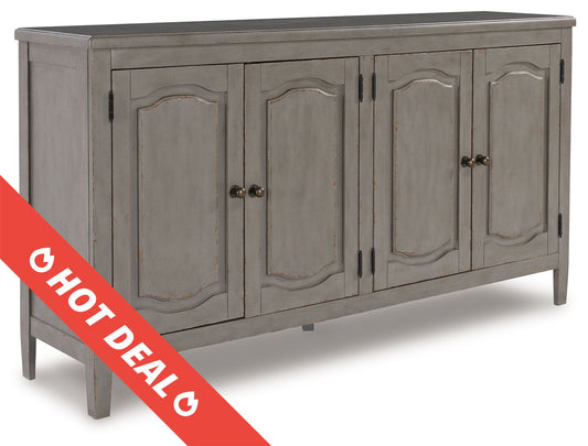 Charina - Antique Gray - Accent Cabinet