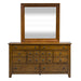 Grandpas Cabin King California Sleigh Bed, Dresser & Mirror image