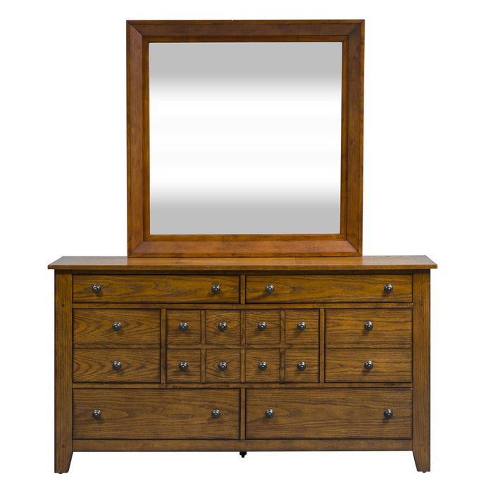 Grandpas Cabin King California Sleigh Bed, Dresser & Mirror, Chest, Night Stand image