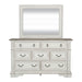 Abbey Park King California Sleigh Bed, Dresser & Mirror image