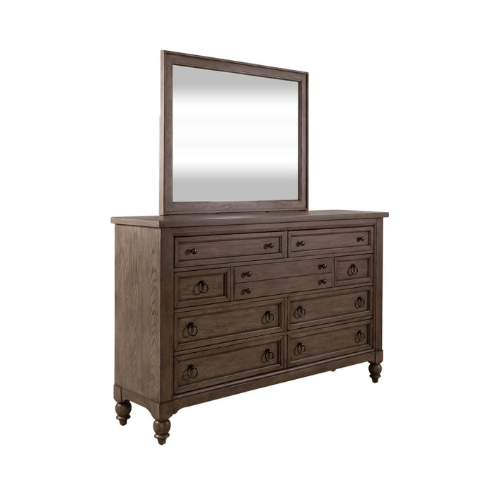 Americana Farmhouse Shelter Bed, Dresser & Mirror, Chest image