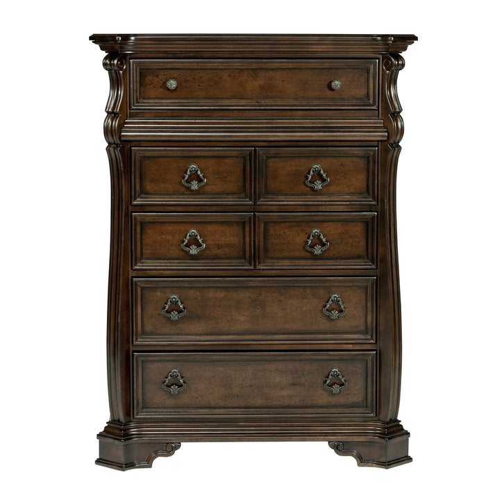 Arbor Place King California Sleigh Bed, Dresser & Mirror, Chest, Night Stand image