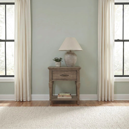 Hickory Grove Open Nightstand w/ Charging Station image