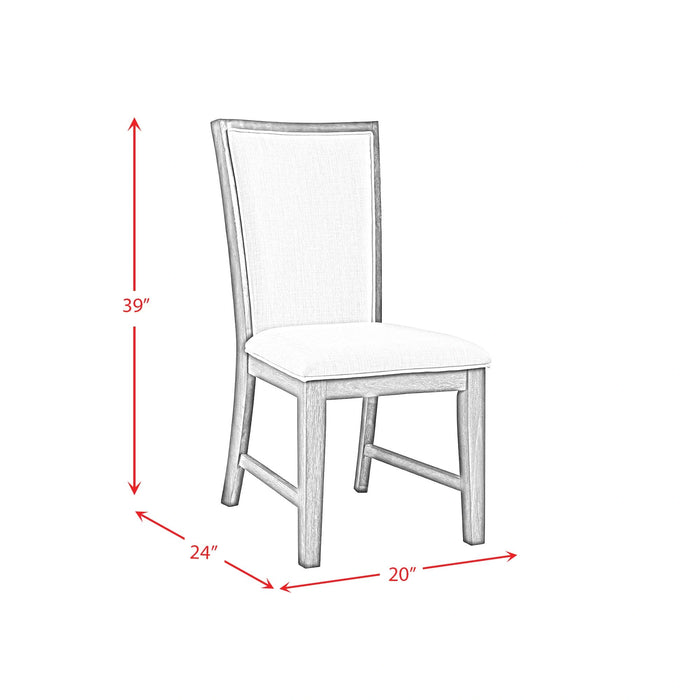 Grady 7PC Dining Set in Black-Table & Six Slat Back Chairs