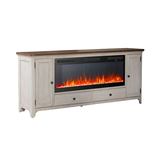 Fireplace TV Consoles 652 80 Inch Console w/ Fire FTS - Red Gate Home Furnishings (Ball Ground, GA)