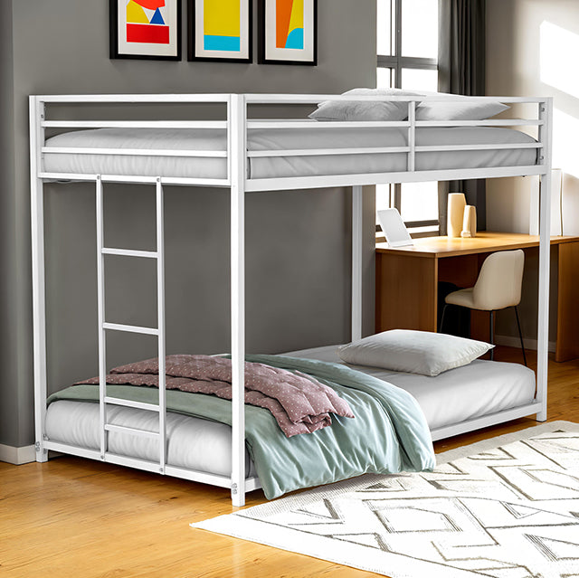 Rothwell Metal Bunk Bed Twin/ Full - Red Gate Home Furnishings (Ball Ground, GA)