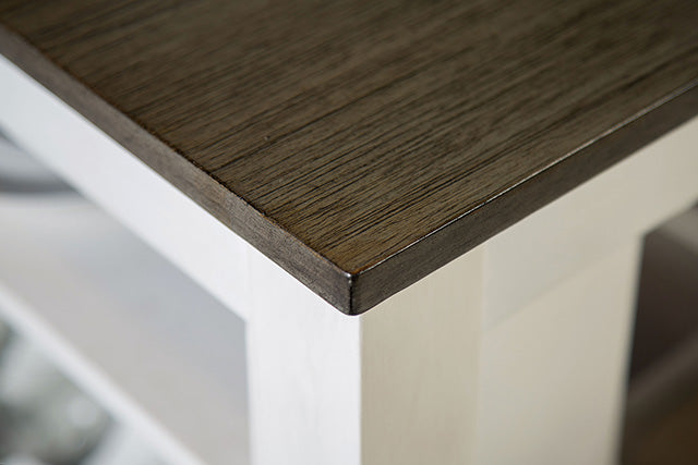 Lescles 3 Pc Counter Ht Set (1 Table + 2 Chairs) - Red Gate Home Furnishings (Ball Ground, GA)