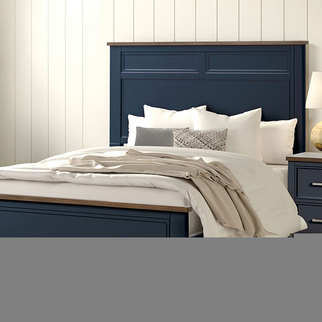 Pinetop 4 & 5 Piece Twin Bedroom Set White & Blue