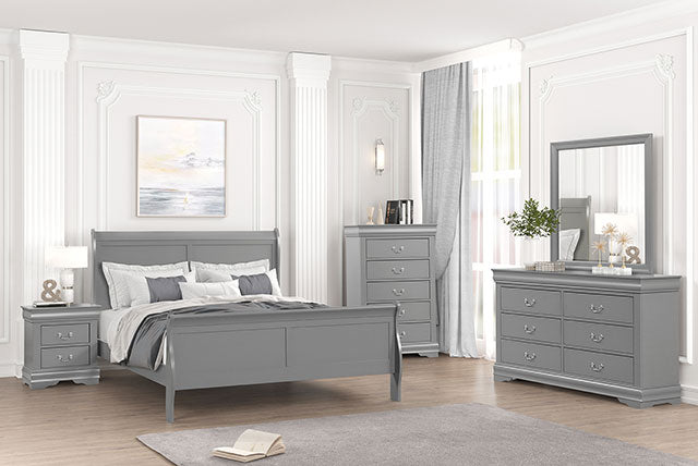 Louis Philippe Queen Bedroom Set - Red Gate Home Furnishings (Ball Ground, GA)